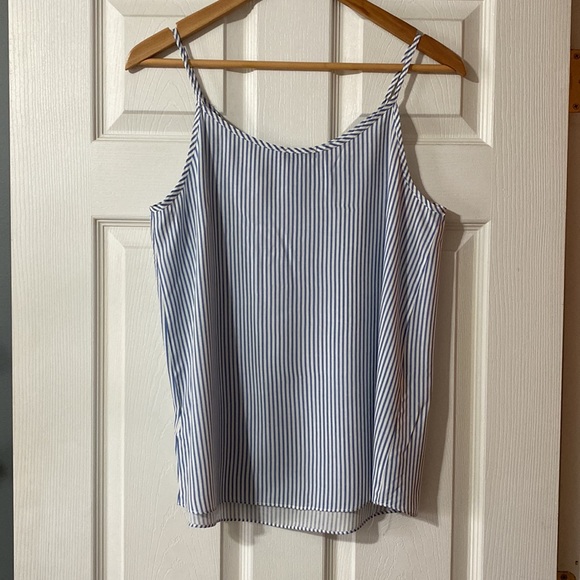 Soprano Blue and White Stripe Tank Top - Picture 2 of 4